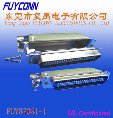 70500 Connector Centronic Solder Pin Connector 50 Pin Male 90° เครื่องเชื่อมสายไฟฟ้า W/ 70500 Cover Matel