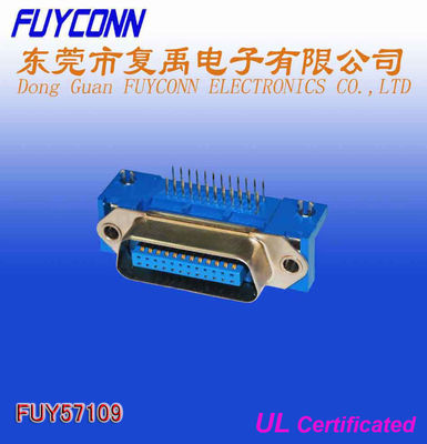 DDK 14 24 36 50Pin ตัวเชื่อมต่อชายมุมขวา Centronic PCB ระยะห่าง 2.16 มม