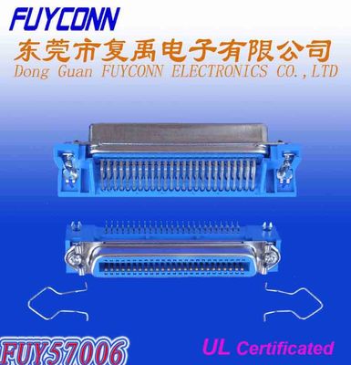 ฐานเสียบมุมขวาของ DDK Centronics PCB ซ็อกเก็ต Receptacle สำหรับเครื่องพิมพ์สำหรับเครื่องพิมพ์