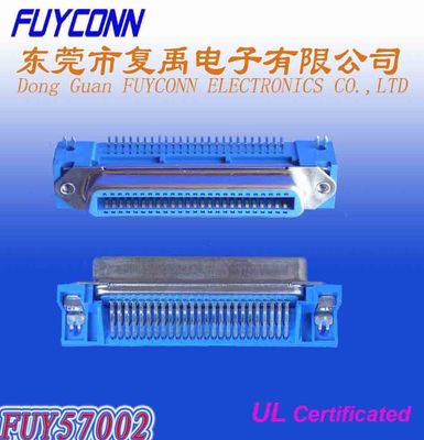 14 24 36 50Pin PCB มุมขวาขั้วต่อ Centronics ตัวเมียสำหรับบอร์ด PCB