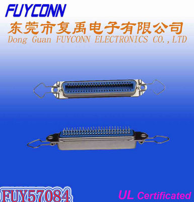 ขั้วต่อตัวเมียมุมตรง 24 Pin Centronic PCB พร้อมสลักสปริงระยะพิทช์ 2.16 มม