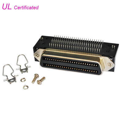 Amphenol 957 100Pin ขั้วต่อหญิง Centronic PCB มุมขวา 2.16 มม. ระยะห่างสำหรับบอร์ด PCB