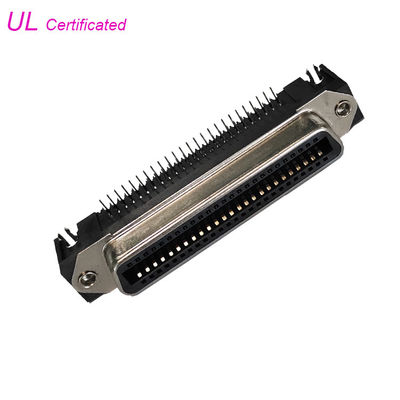 57 CN Series 50Pin ขั้วต่อ PCB มุมขวาของ Centronic PCB พร้อมล็อคบอร์ด