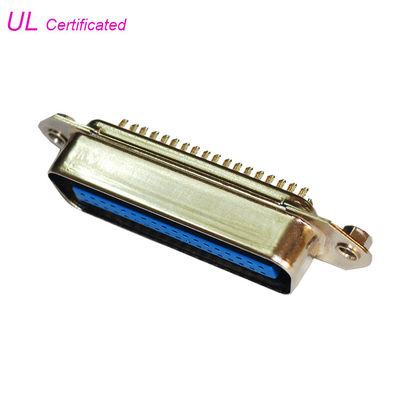 14 24 36 50 Pin Solder ขั้วต่อ Centronic ตัวผู้พร้อมสกรูหัวหกเหลี่ยมได้รับการรับรอง UL