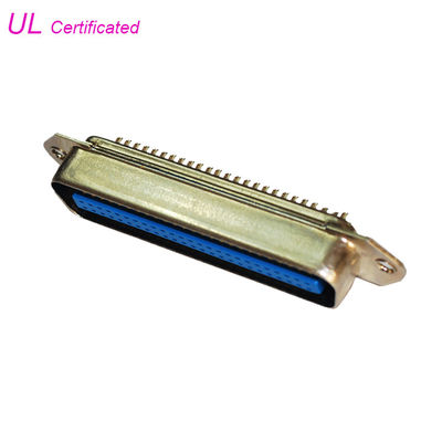 50 Pin Champ Centronic Solder ขั้วต่อตัวผู้ชนิดง่ายได้รับการรับรอง UL