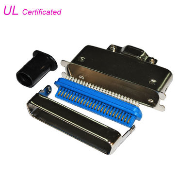 14 24 36 50Pin ตัวเชื่อมต่อพินบัดกรีแบบ Centronic MD ตัวผู้พร้อมทางออกสายตรง