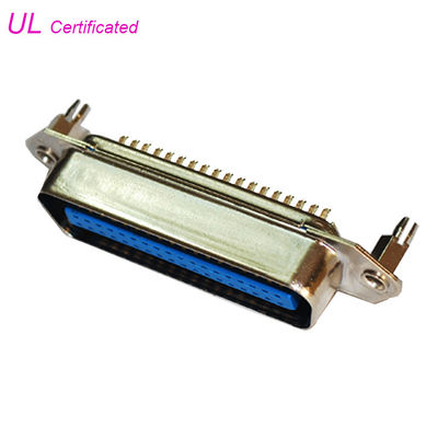 ขั้วต่อตัวผู้แบบมุมตรง PCB 14 ขาประเภท DIP ตัวเชื่อมต่อ Centronic 24 พิน 36 พิน 50 พิน