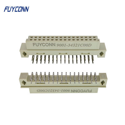 2 แถวขั้วต่อ DIN41612 90 องศา R / A PCB ขั้วต่อยูโรการ์ดตัวเมีย