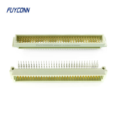 90 องศา PCB 3 แถว 96P ชาย DIN 41612 ขั้วต่อ Eurocard มุมขวา