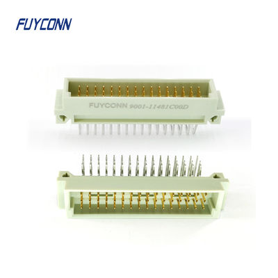 3 แถว DIN41612 ตัวเชื่อมต่อ 90 องศา PCB 3 * 16P 48 พินตัวเชื่อมต่อยูโรการ์ดชาย
