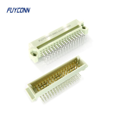ขั้วต่อ Eurocard 3 แถว 16P 32P 48P ประเภทชายมุมขวา PCB DIN41612 Connector
