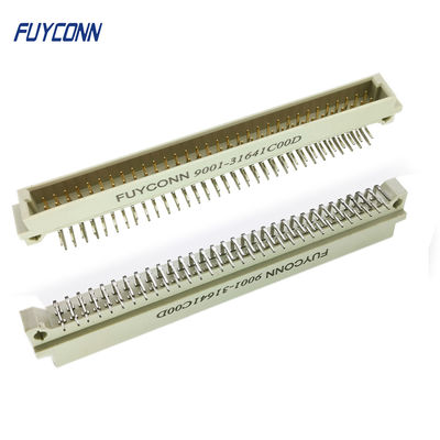 2.54 มม. 2 แถว PCB มุมขวา 2 * 32P 64 ขาตัวผู้ 41612 ยูโรเชื่อมต่อ