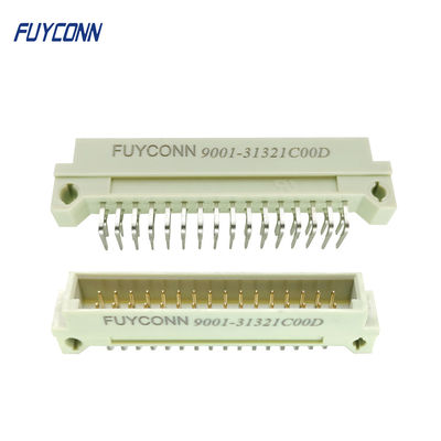 232 Eurocard Connector มุมขวา PCB ชาย 2 * 16P 32pin 2 แถว DIN 41612 Connector W / 2.54mm