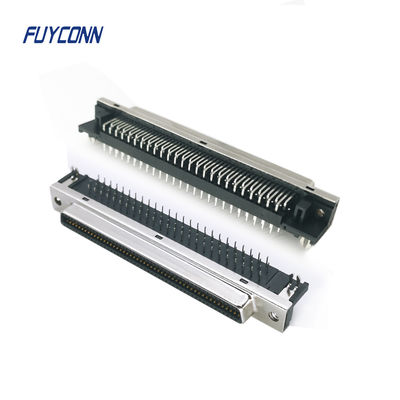ขั้วต่อ SCSI ตัวเมียมุมขวา PCB 20 พิน 36 พิน 68 พิน 100 พินตัวเชื่อมต่อ SCSI