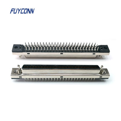 มินิ D Ribbon MDR 100 พิน PCB ขั้วต่อ SCSI แบบตรง W / 1.27 มม