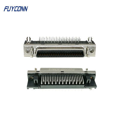 ขั้วต่อ SCSI PCB มุมขวา 1.27 มม., ขั้วต่อเซอร์โวหญิง 50Pin