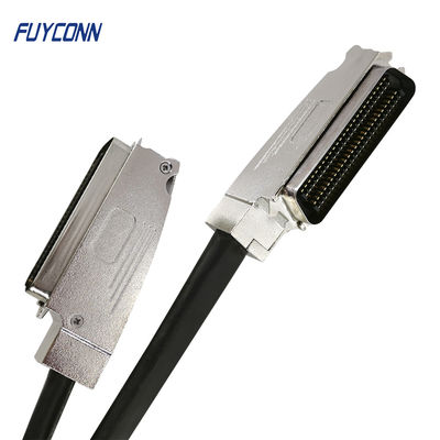 100pos RJ21 Telco Trunk Cable Assembly ปลายด้านหนึ่งพร้อมขั้วต่อ 2pcs