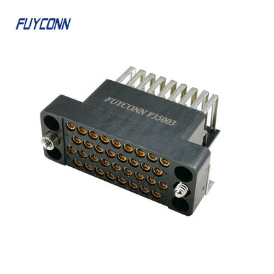 V.35 ขั้วต่อตัวเมีย ขั้วต่อ PCB มุมขวา 34 พินสำหรับเราเตอร์พร้อมตัวล็อคบอร์ด