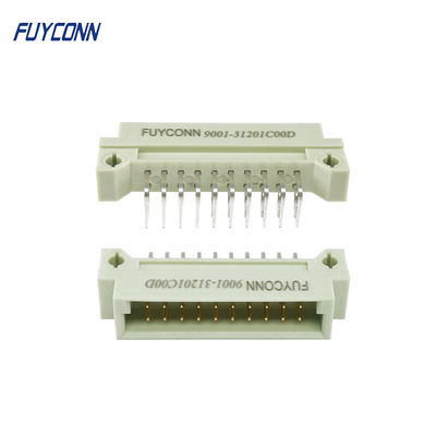 ขั้วต่อ 20Pin DIN 41612 2 แถว 2x10P 220 PCB มุมขวาตัวเชื่อมต่อยูโรการ์ดชาย
