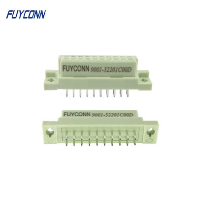 ขั้วต่อ 220 DIN 41612 ขั้วต่อตัวเมียแบบตรง 2 แถวขั้วต่อ Eurocard