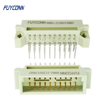 ขั้วต่อ Eurocard 20 พิน 3 แถว 2 * 10P PCB มุมขวาชายขั้วต่อ DIN41612