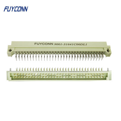 2 แถว 2x32P 64PIN DIN 41612 Connector มุมขวา PCB Plug Eurocard Male Connector