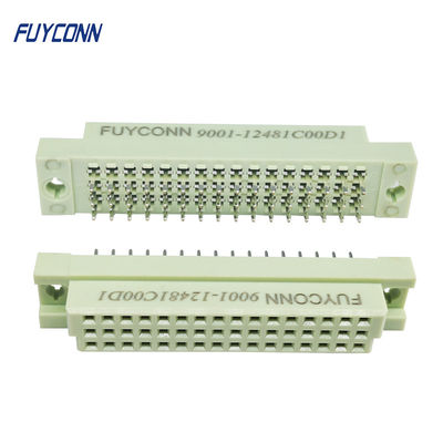 3 แถว 48 พิน DIN 41612 ตัวเชื่อมต่อแนวตั้งตัวเมีย PCB ตัวเชื่อมต่อยูโรการ์ด 2.54 มม. pitch