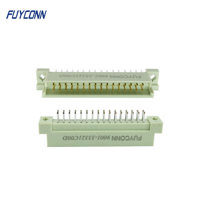 2 แถว 2 * 16P 32Pin ขั้วต่อ PCB ชายแนวตั้ง PCB Eurocard DIN41612 ขั้วต่อ