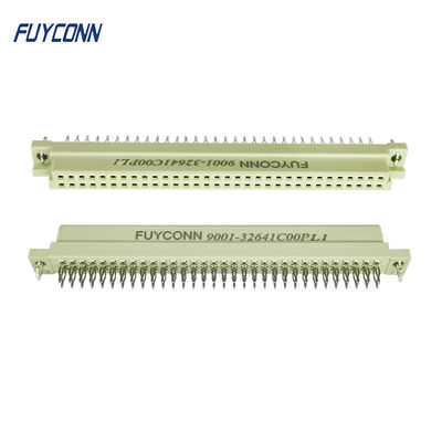 2 แถว 64P กดพิน Euro DIN 41612 Connector ขั้วต่อ Eurocard แบบไม่มีขั้วต่อตัวเมีย