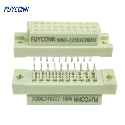 PCB แนวตั้ง DIN41612 ตัวเมีย 3 แถว 30P ตัวเชื่อมต่อซ็อกเก็ตยุโรป