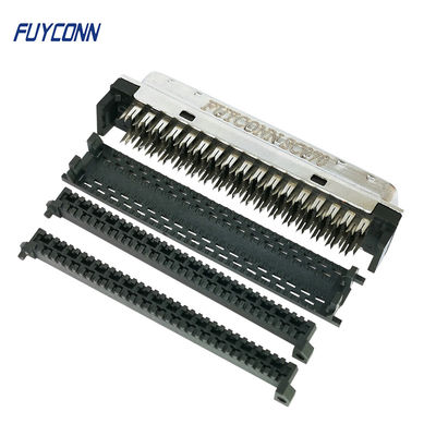 สายเคเบิลตัวเชื่อมต่อ MDR SCSI 1.27 มม. 68 พิน IDC Crimping Mini D Ribbon Connector