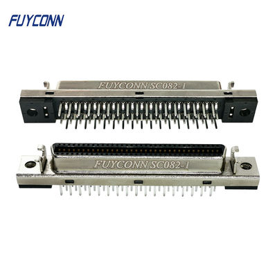 ขั้วต่อ SCSI 68 ขา PCB ตัวเมียตรง 1.27 มม. ขั้วต่อ MDR ทางลาด