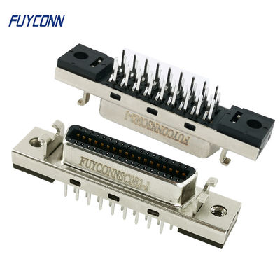 ขั้วต่อ Mini D Ribbon MDR ขั้วต่อ PCB 36 ขา SCSI พร้อม Fixness