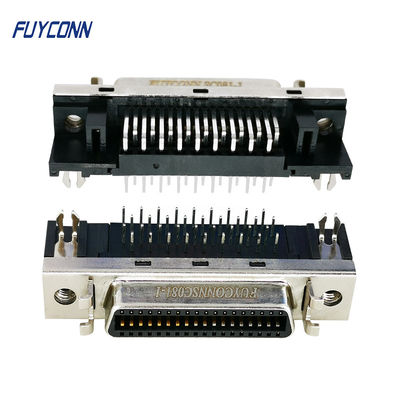 ตัวเชื่อมต่อ PCB ตัวเมีย SCSI R / A ตัวเชื่อมต่อเซอร์โว SCSI 36 พินตัวเมีย