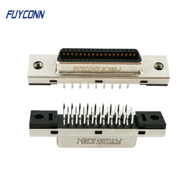 ขั้วต่อ 1.27 มม. PCB แนวตั้ง 36 ขาขั้วต่อ MDR SCSI ตัวเมีย Type