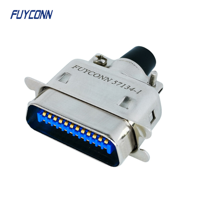 DDK 57-30240 ตัวเชื่อมต่อ Centronics 24 Pin Ribbon Connector พร้อม Metal Hood