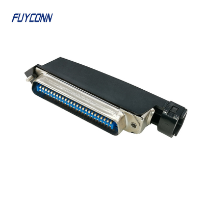57 CN Solder Pin Male Centronics 50 Pin Connector พร้อมฮูดพลาสติก