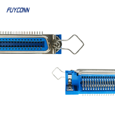PCB มุมขวา Centronics ขั้วต่อ 36 ขา ระยะพิทช์ 2.16 มม. พร้อมตัวล็อคประกัน