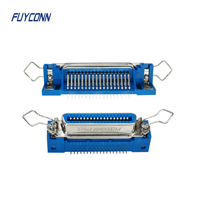 PCB Right Angle Centronics 50 36 24 14 พินตัวเชื่อมต่อ DDK ตัวเมีย