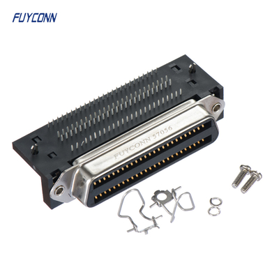 Amphenol 100 Pin Female PCB มุมขวา Centronics Connector