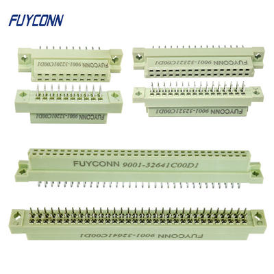 ขั้วต่อ DIN 41612 ตัวเมีย 2 แถวขั้วต่อ PCB Eurocard แบบตรง Easy Type