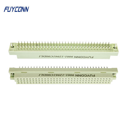 ตัวเมีย 396 DIN41612 ตัวเชื่อมต่อ 96 ขาตรง PCB Eurocard สีเทา